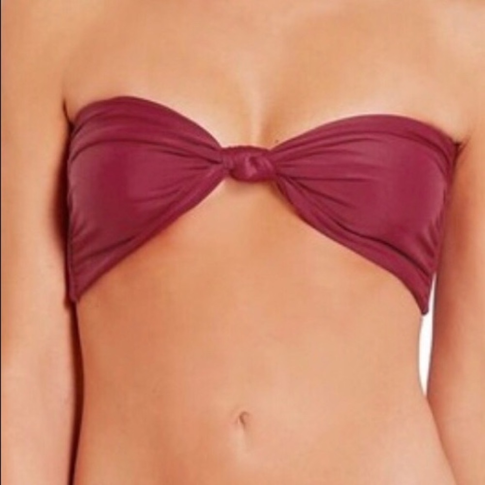 Mikoh strapless bikini top & hipster bottom